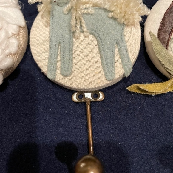 Three Clothing Hooks for Nursery or Child's Room - Sheep, Horse, and Owl - Picture 3 of 7